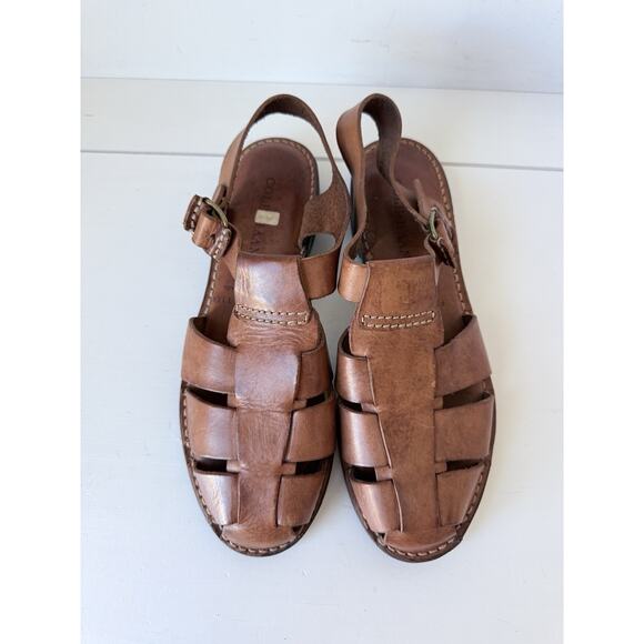COLE HAAN FISHERMAN Sandals Women's Size 11 AA Brown Shoes 100% Leather Brazil - Picture 5 of 10